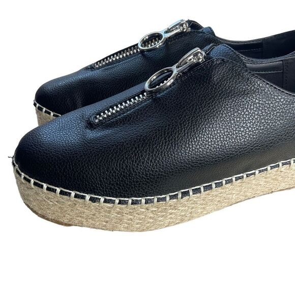 COCONUTS by Matisse Black Platform Loafter Zipper Top Size 7 - Picture 7 of 12